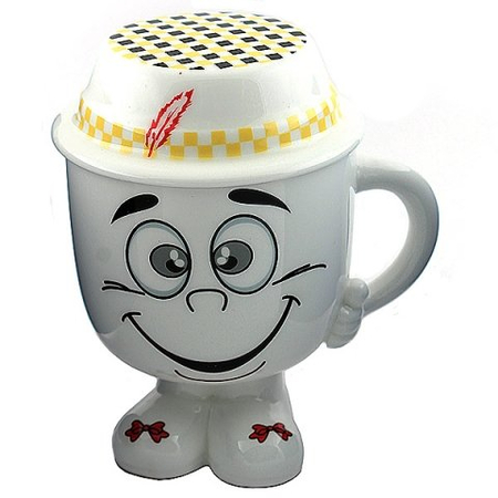 Кружка сувенирная с крышкой «Эврика», 160 мл, «Смайл №4»