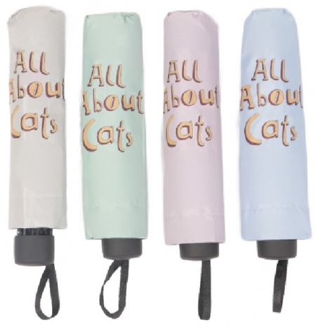 Зонт женский от дождя Sima-Land (полуавтомат), «Коты», ассорти