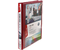 Папка-регистратор на 4 кольцах Panorama Berlingo, корешок 35 мм, диаметр кольца 25 мм, бордовая
