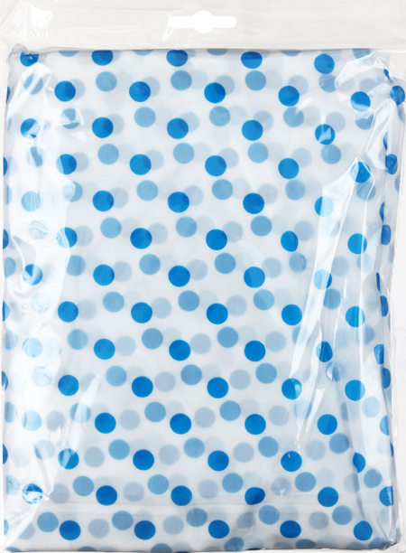 Дождевик-плащ полиэтиленовый Komfi , единый размер, белый с синим