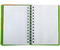 Книжка записная на гребне Poket Book, 182*133 мм, 120 л., клетка, зеленый 