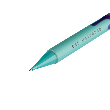 Карандаш автоматический Meshu, толщина грифеля 0,7 мм, Cat Universe, корпус ассорти