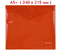 Папка-конверт пластиковая на кнопке Berlingo А5+, толщина пластика 0,18 мм, красная