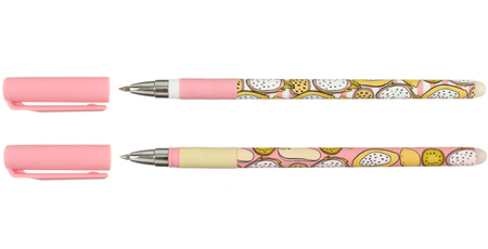 Ручка гелевая Lorex Slim Soft Grip «Пиши-стирай», Dragon Fruit, корпус ассорти, стержень синий