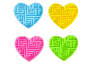 Игра-головоломка «Лабиринт с шариком», 5×5 см, «Сердце», ассорти