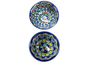 Пиала керамическая «Риштанская», диаметр 8,5 см, «Цветы», ассорти