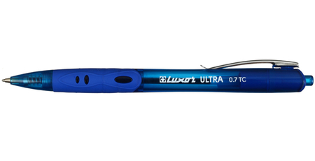 Ручка шариковая автоматическая Luxor Ultra, корпус синий, стержень синий Ручка шариковая автоматическая Luxor Ultra, корпус синий, стержень синий