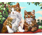 Живопись по номерам акриловыми красками «Azart», 30*40 см, «Два котенка»