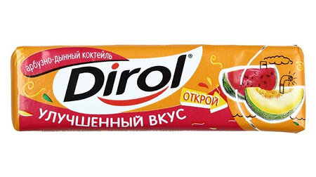 Жевательная резинка Dirol без сахара, 13,6 г, «Арбузно-дынный коктейль» Жевательная резинка Dirol без сахара, 13,6 г, «Арбузно-дынный коктейль»