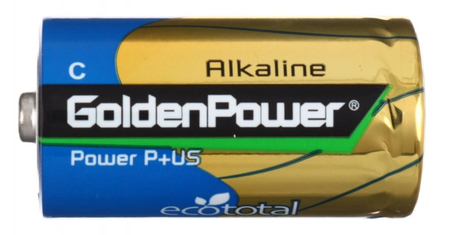 Батарейка щелочная GoldenPower Alkaline, C, LR14, 1.5V Батарейка щелочная GoldenPower Alkaline, C, LR14, 1.5V