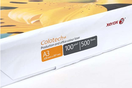 Бумага офисная Xerox Colotech+ Uncoated (без покрытия), А3 (297*420 мм), 100 г/м2, 500 л.