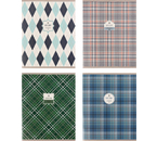 Тетрадь общая А5, 48 л. на скобе BG Study, 163×205 мм, клетка, ассорти (цена за 1 шт.)