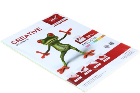 Бумага офисная цветная Kris Creative «Радуга», А4 (210*297 мм), 80 г/м2, медиум, 50 л.