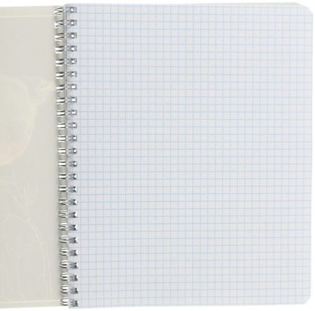 Тетрадь общая А5, 80 л. на гребне «Фото животных», 163*202 мм, клетка, ассорти