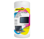 Салфетки чистящие для экранов мониторов, ЖК (LCD, LED) телевизоров, ноутбуков Silwerhof Ultimate, 100 шт., в тубе