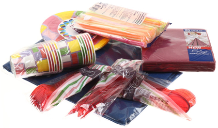 Набор посуды одноразовой «Снупи путешественник», 10 персон, 69 предметов  Набор посуды одноразовой «Снупи путешественник», 10 персон, 69 предметов