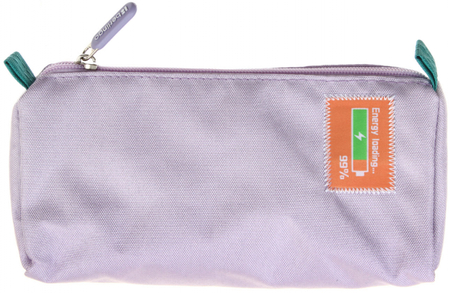 Пенал однокамерный мягкий Berlingo, 200*80*90 мм, Grape