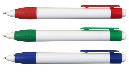 Ручка шариковая автоматическая Sponsor SLP036, корпус ассорти, стержень синий