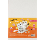 Картон белый односторонний А4 «ПандаРог», 8 л., немелованный, «Дай пять котам!» Картон белый односторонний А4 «ПандаРог», 8 л., немелованный, «Дай пять котам!»