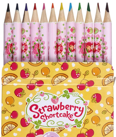 Карандаши цветные Strawberry Shortcake, 12 цветов, длина 175 мм, ассорти 