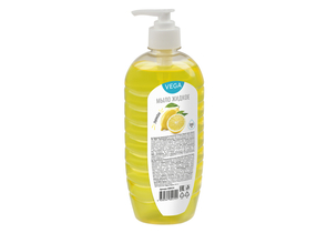 Мыло жидкое Vega, 500 мл, «Лимон», с дозатором