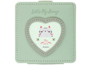 Зеркальце карманное складное Meshu, 85×95 мм, Cat's Meow