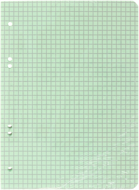 Сменный блок для тетради на кольцах «Полиграф Принт», 50 л., клетка, зеленый