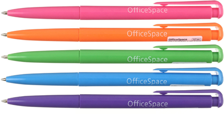 Ручка шариковая автоматическая OfficeSpace CubaLibre, корпус ассорти, стержень синий Ручка шариковая автоматическая OfficeSpace CubaLibre, корпус ассорти, стержень синий