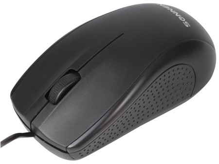Мышь компьютерная Sonnen М-201, USB, проводная, черная