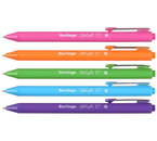 Ручка шариковая автоматическая Berlingo Starlight RT, корпус ассорти, стержень синий