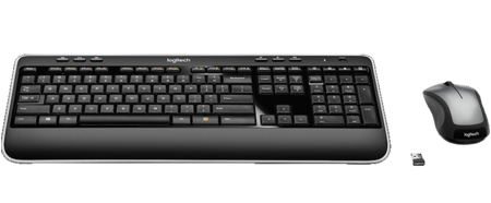 Клавиатура и мышь Logitech MK520, беспроводные, черные с серым