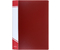 Папка пластиковая с боковым зажимом и карманом inФормат, толщина пластика 0,7 мм, красная