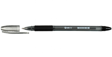 Ручка шариковая Qredo 740, корпус тонированный, стержень черный