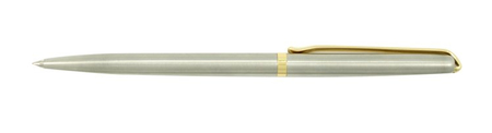 Ручка подарочная шариковая Darvish DV-801A, корпус серебристо-золотистый, стержень синий