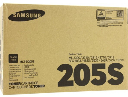 Тонер-картридж Samsung MLT-D205S/SEE, ресурс 2000 страниц, черный Тонер-картридж Samsung MLT-D205S/SEE, ресурс 2000 страниц, черный