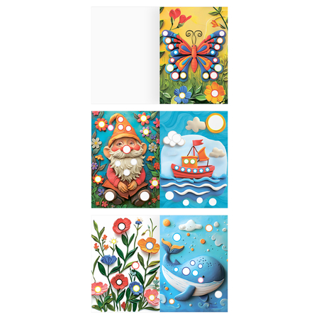 Раскраска «Раскрась пластилином» А5 «Три совы», 4 л., «Выпуск №1», ассорти