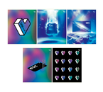 Тетрадь общая А5, 60 л. на скобе BG «Клавиша», 162×202 мм, клетка, ассорти