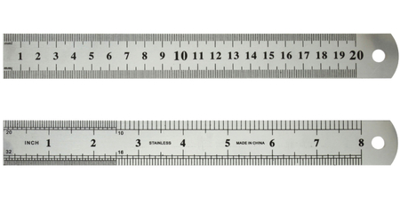 Линейка металлическая Workmate, 20 см