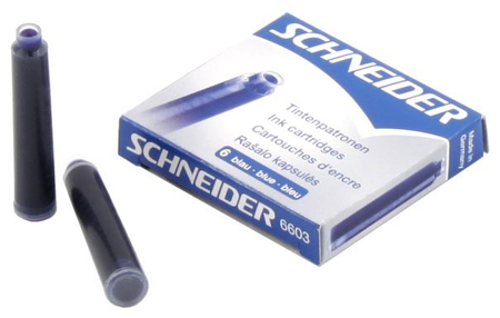 Чернила в капсулах Schneider, синие Чернила в капсулах Schneider, синие