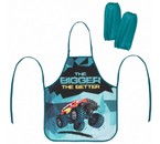 Фартук для труда с нарукавниками «Юнландия», 45×54 см, на завязках, Monster-truck