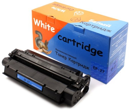 Тонер-картридж White Cartridge EP-27, черный, ресурс 2500 страниц