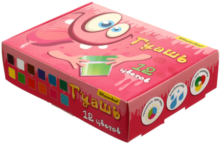 Гуашь Silwerhof «Монстрики», 12 цветов*20 мл Гуашь Silwerhof «Монстрики», 12 цветов*20 мл