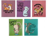 Тетрадь общая А5, 48 л. на скобе «КотоЛюбовь»