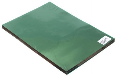 Обложки для переплета пластиковые O.Clear, А4, 100 шт., 150 мкм, зеленые прозрачные