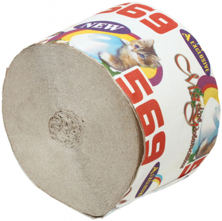 Бумага туалетная «Эксклюзив», 1 рулон, ширина 80 мм, серaя