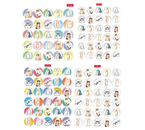 Наклейки бумажные для поощрения и оценки Hatber, 115 наклеек, «Котики», ассорти