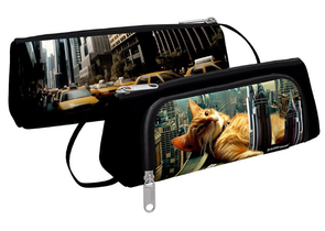 Пенал с двумя отделениями ErichKrause, 210×80×100 мм, Big City Cats Пенал с двумя отделениями ErichKrause, 210×80×100 мм, Big City Cats