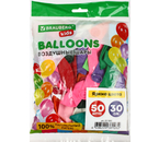 Шары воздушные Brauberg Kids «Яркие цвета», 30 шт., 12"/30 см, ассорти Шары воздушные Brauberg Kids «Яркие цвета», 30 шт., 12"/30 см, ассорти