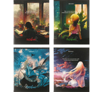 Тетрадь общая А5, 80 л. на скобе Anime Girls, 160×200 мм, клетка, ассорти Тетрадь общая А5, 80 л. на скобе Anime Girls, 160×200 мм, клетка, ассорти