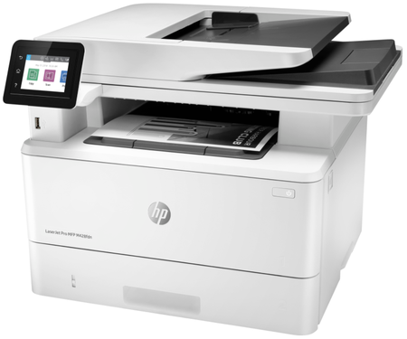 МФУ HP LaserJet Pro M428fdn (W1A32A), A4, лазерная черно-белая печать 1200×1200 dpi, Ethernet (LAN), USB Type-B, USB Type-A (x2), Duplex, ADF